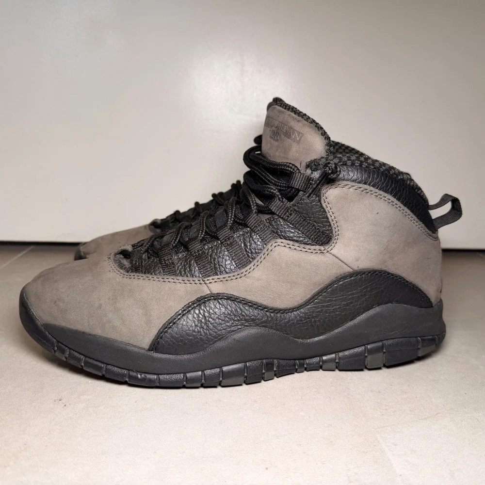 US‎ 12 Air Jordan 10 Retro Shadow Black Mens 310805-002 Dark Red Nubuck 2017 Mid